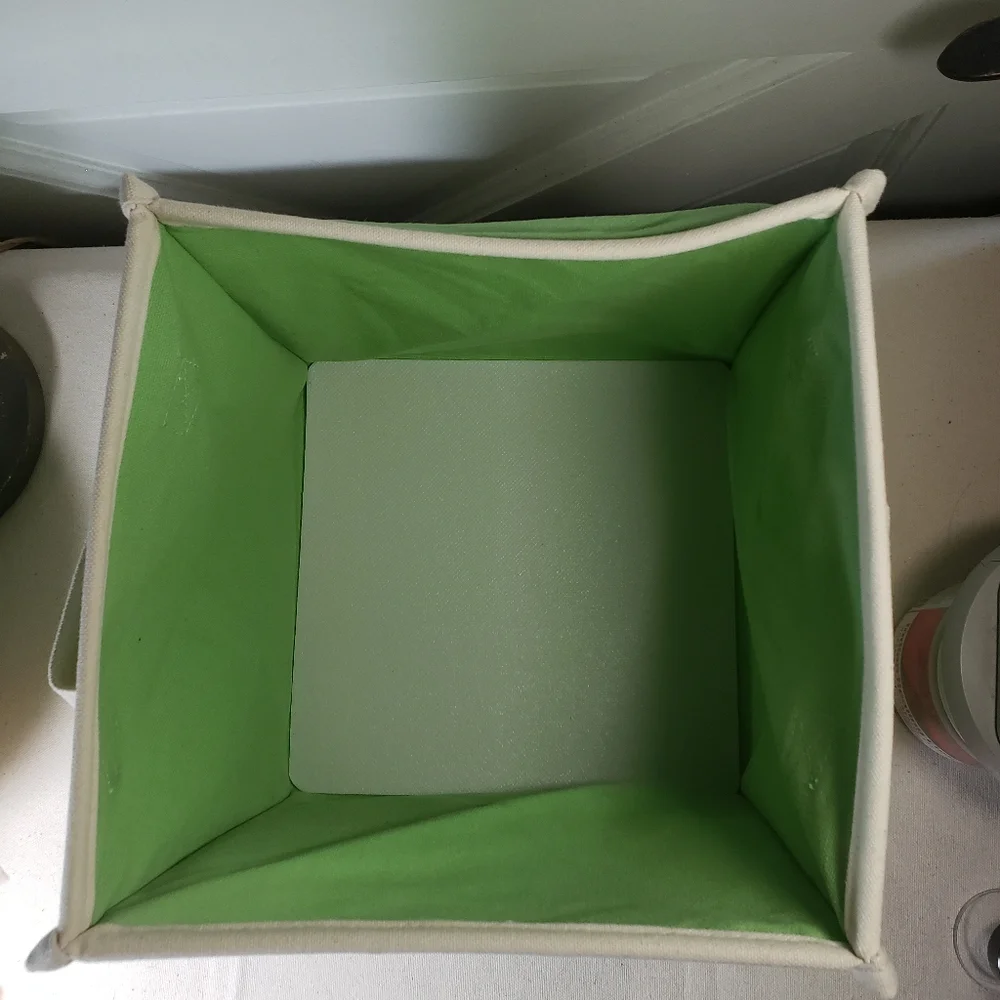 New- Pottery Barn collapsible fabric cube